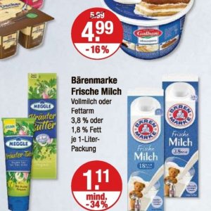 Milch bei V-Markt