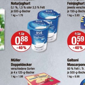 Joghurt bei V-Markt