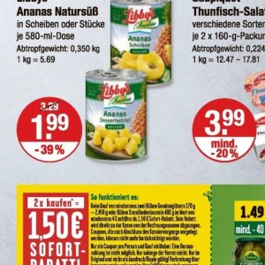 Ananas bei V-Markt