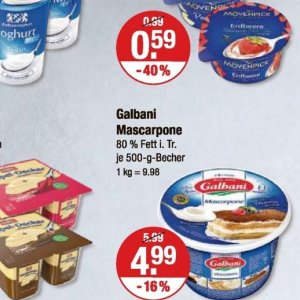 Mascarpone bei V-Markt