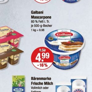 Mascarpone bei V-Markt