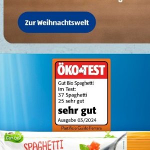 Spaghetti bei Aldi SÜD