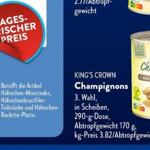 Champignons bei Aldi SÜD