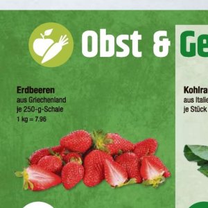 Erdbeeren bei V-Markt