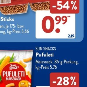 Snacks bei Aldi SÜD