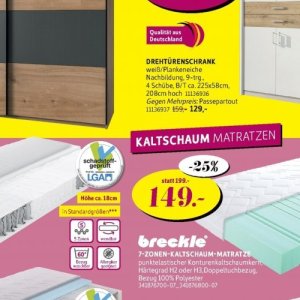 Matratzen bei Sconto