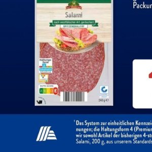 Salami bei Aldi SÜD