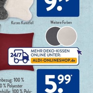 Kissen bei Aldi SÜD