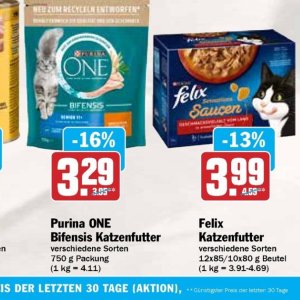 Katzenfutter purina  bei Hit