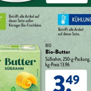 Bio-butter bei Aldi SÜD