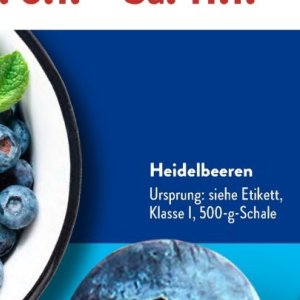 Heidelbeeren bei Aldi SÜD