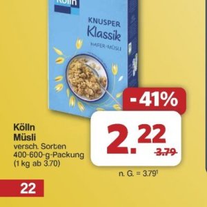 Müsli bei Famila Nord West