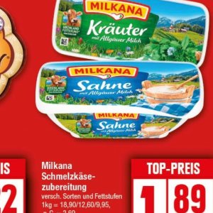 Sahne milkana  bei Elli Markt