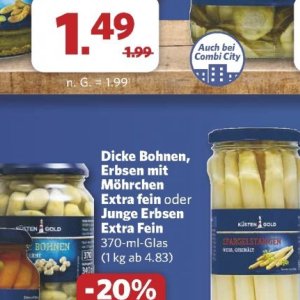 Bohnen bei Combi