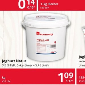 Joghurt bei Selgros