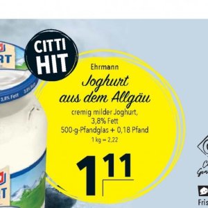 Joghurt bei Citti Markt