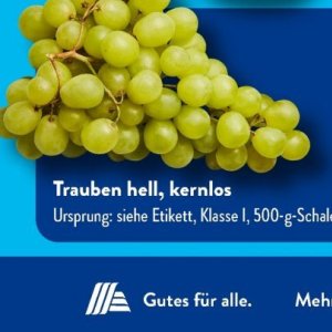 Trauben bei Aldi SÜD