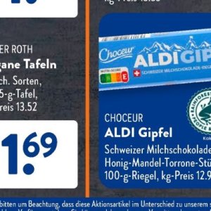 Schokolade bei Aldi SÜD