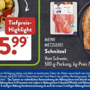 Schnitzel bei Aldi SÜD