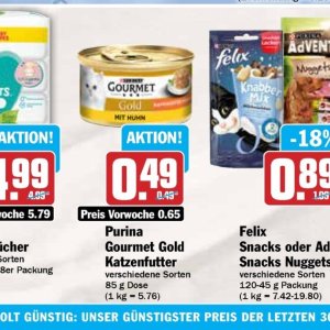 Katzenfutter purina  bei Hit