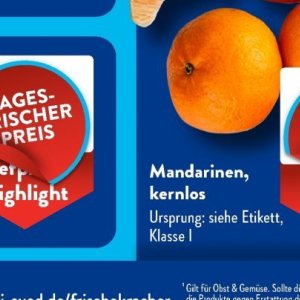 Mandarinen bei Aldi SÜD