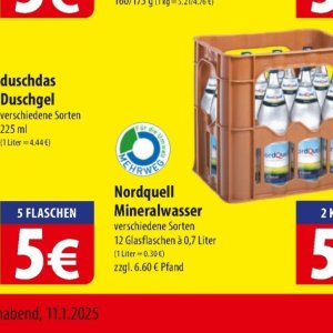 Mineralwasser bei Famila Nord Ost