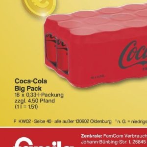 Coca-cola bei Famila Nord West