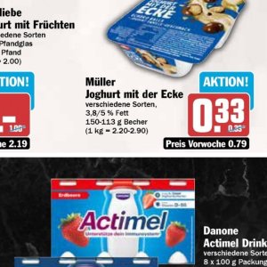 Joghurt danone  bei AEZ