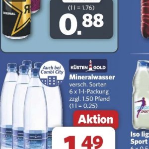 Mineralwasser bei Combi