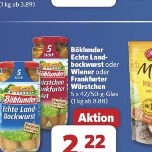 Frankfurter bei Combi