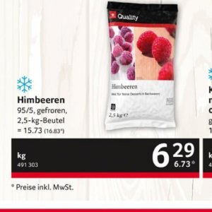 Himbeeren bei Selgros