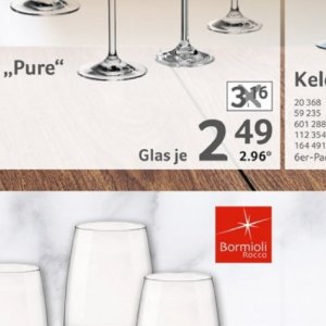 Glas bei Selgros