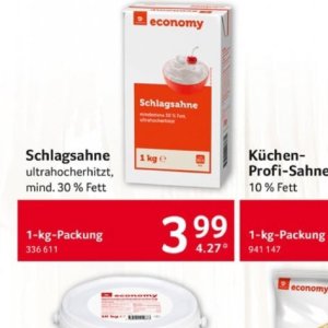 Schlagsahne bei Selgros