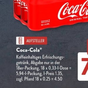 Coca-cola bei Aldi SÜD