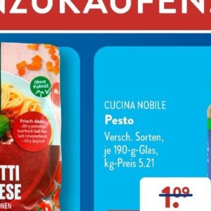 Pesto bei Aldi SÜD