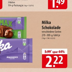 Schokolade bei Famila Nord Ost