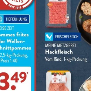 Hackfleisch bei Aldi SÜD