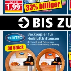 Backpapier bei Norma