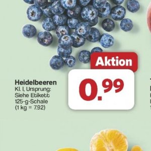 Heidelbeeren bei Famila Nord West