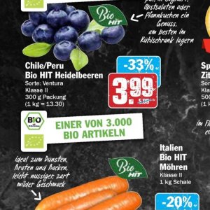 Heidelbeeren bei Hit