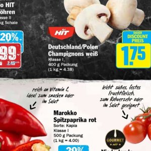 Champignons bei Hit