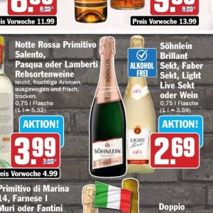 Sekt bei Hit