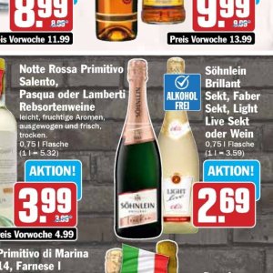 Sekt bei Hit