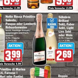 Sekt bei Hit