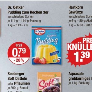 Pudding bei V-Markt