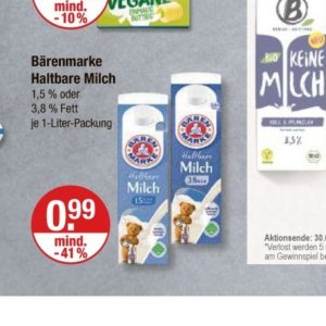 Milch bei V-Markt