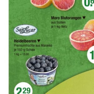 Heidelbeeren bei V-Markt