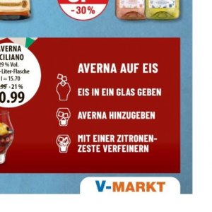 Glas bei V-Markt