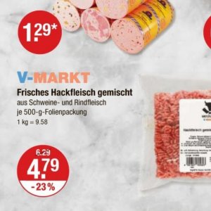 Hackfleisch bei V-Markt