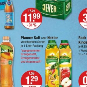 Säfte bei V-Markt